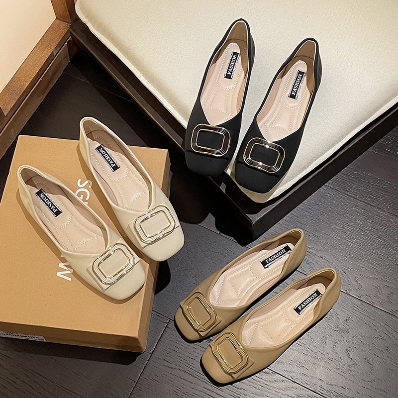 Giày Búp Bê Da Thời Trang Dành Cho Nữ