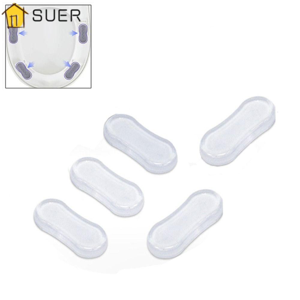SUENIN Set 5 Miếng Đệm Silicon Gắn Bồn Cầu Trong Suốt Cho Gia Đình