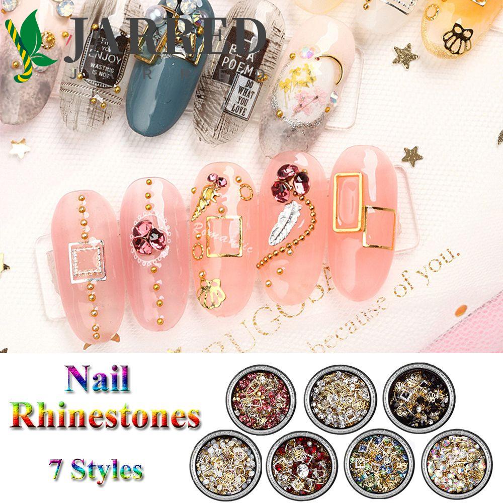 JARRED Hạt Đá 3D Lấp Lánh Đính Móng Nghệ Thuật