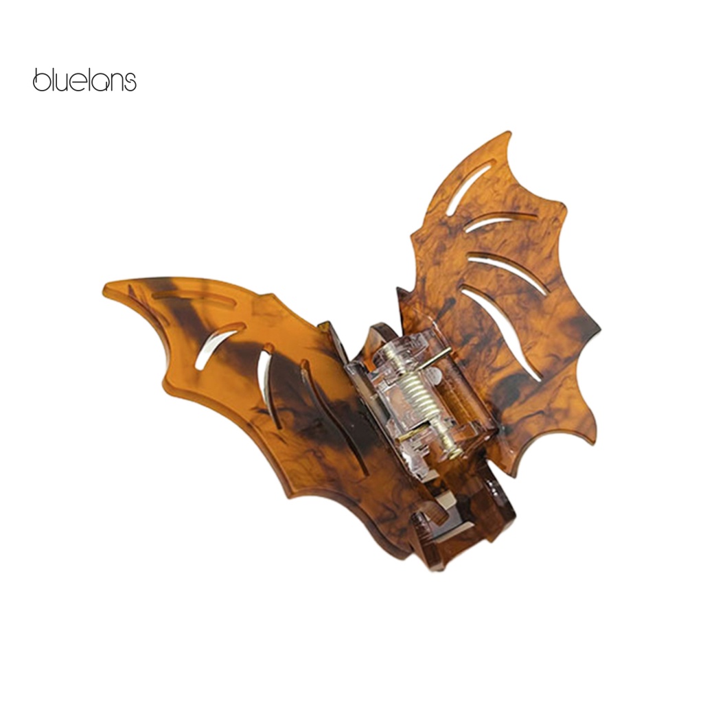 Kẹp Tóc Hình Dơi Màu Trơn Chống Trượt Phong Cách Gothic