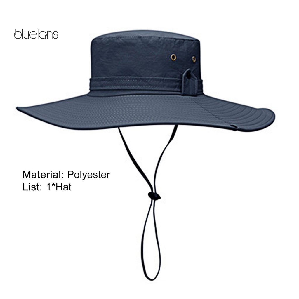 Nón Tai Bèo Vành Rộng Phối Lưới Thoáng Khí Chống Tia UV / Trầy Xước Thời Trang Cho Nam