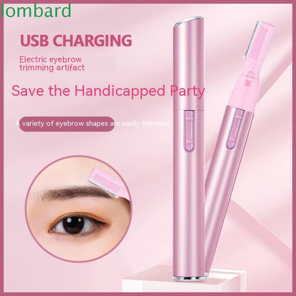 LOMBARD Bộ Tông Đơ Cắt Lông Mày Chống Trầy Xước Kèm Lược Sạc USB Tiện Dụng Cho Nam