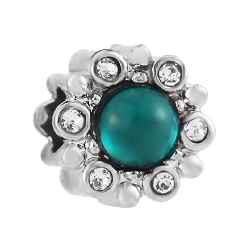Hạt Charm Màu Xanh Lá / Bạc Phong Cách Vintage Phù Hợp Làm Trang Sức Cho Nữ