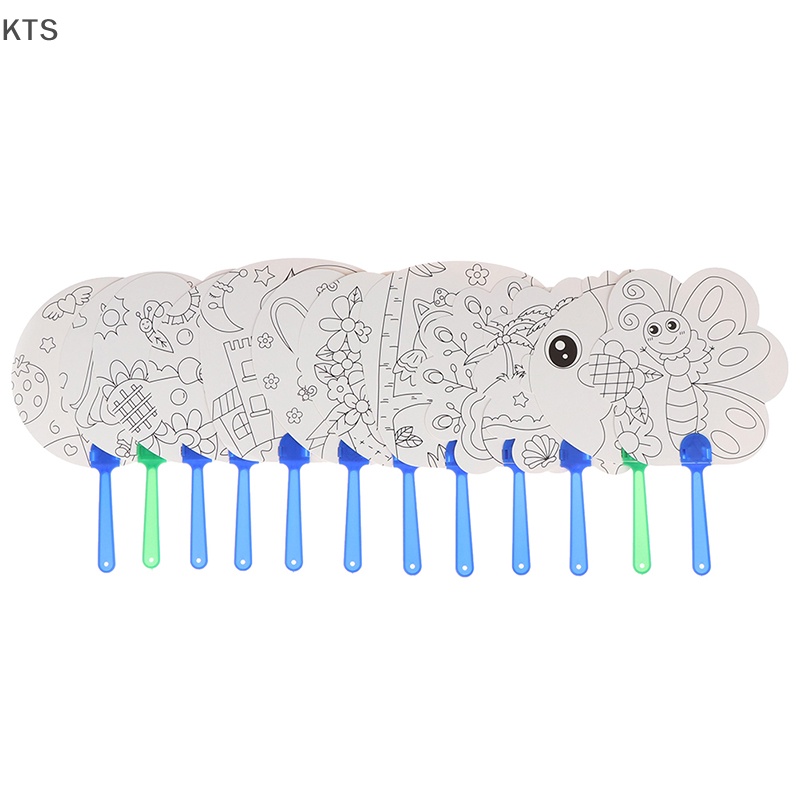 1 Chiếc Quạt Hoạt Hình Xinh Xắn Cho Bé Tô Màu