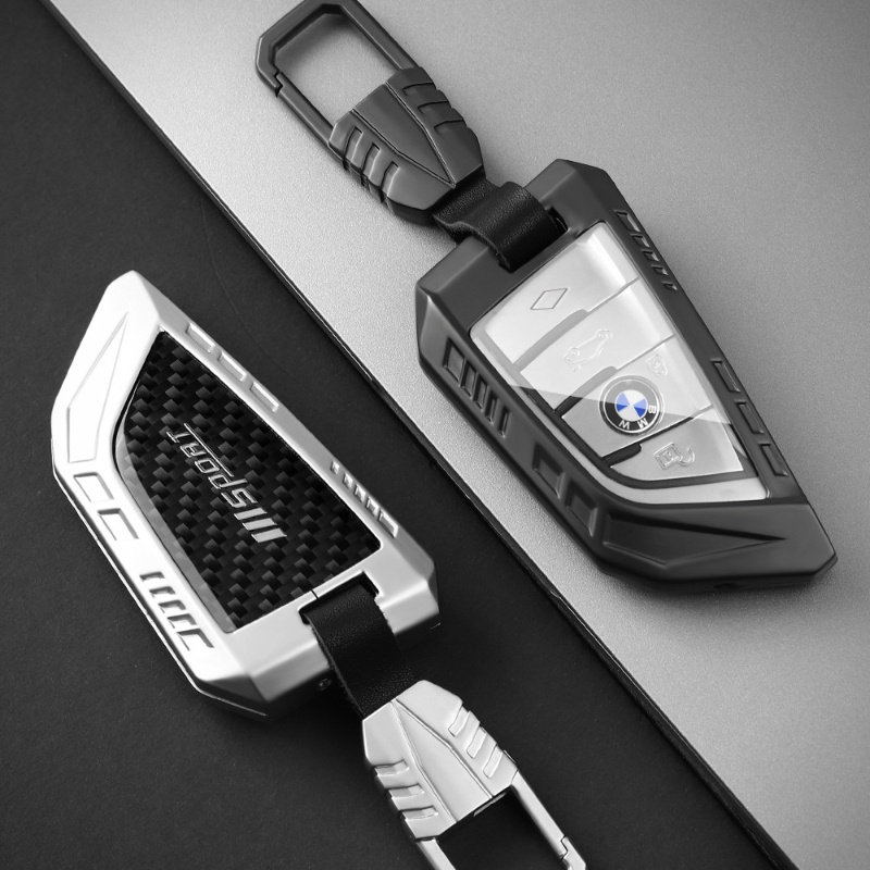 Ốp Bảo Vệ Chìa Khóa Xe Hơi Bmw 3 Series X3 320li 325li I3 X4 X1 Bằng Hợp Kim Sợi Carbon