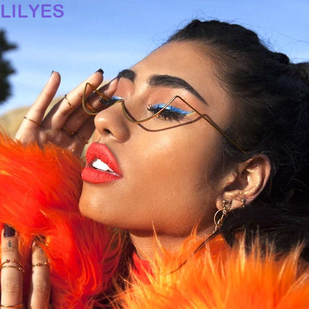 LILYES Kính Mát Đính Kim Cương Thời Trang Cho Nữ