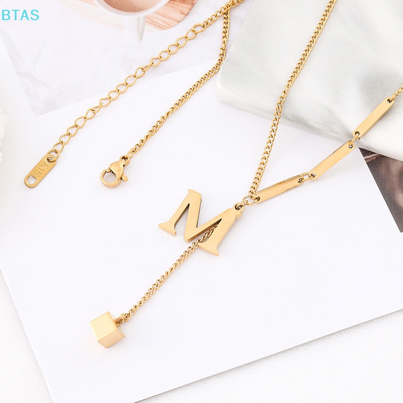 Vòng cổ Bằng Thép Titan Mặt Khối Lập Phương M Màu Sắc Cá Tính Dành Cho Nữ