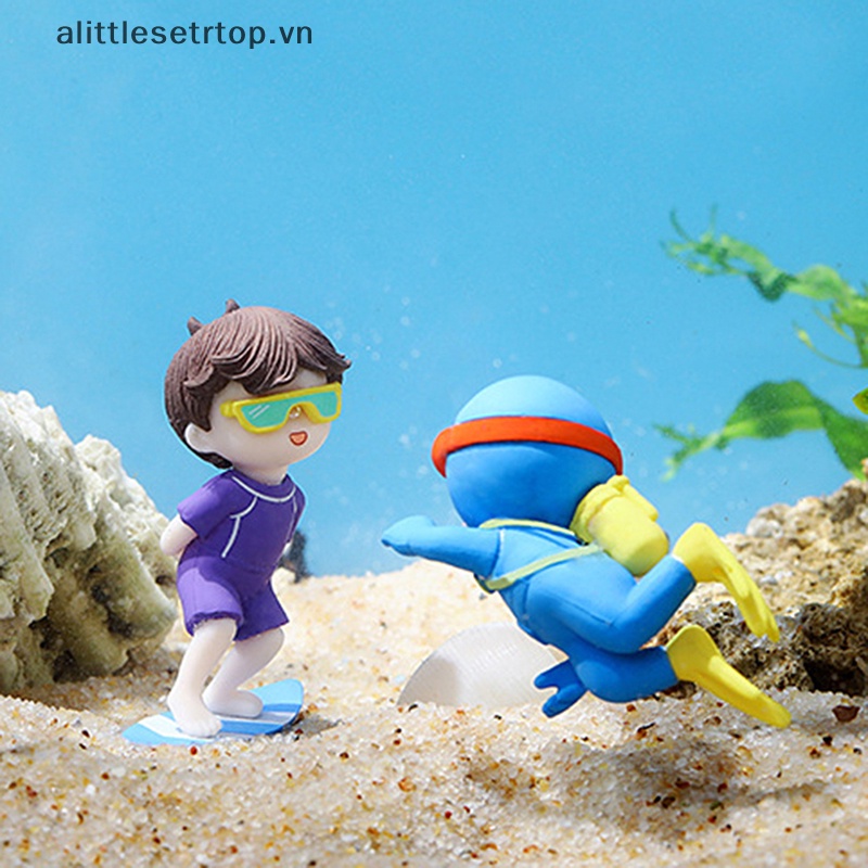 Alittlesetrtop 1pc floag fish s trang trí bể cá dễ thương trang trí cảnh quan.