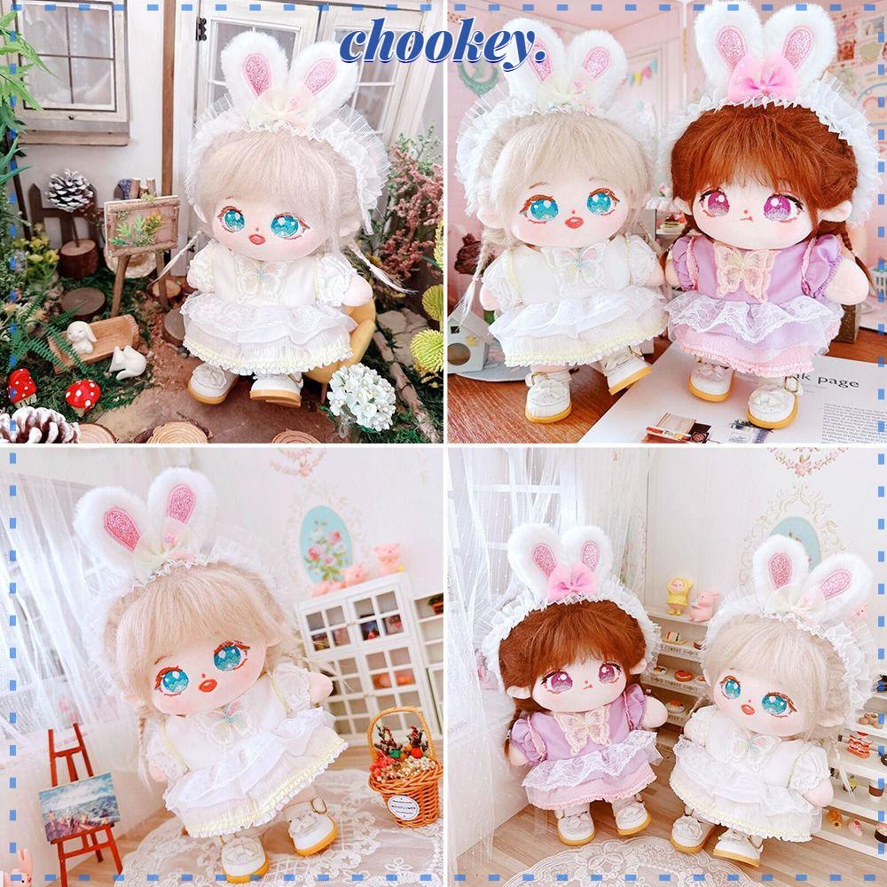 CHOOKEY Búp Bê Nhồi Bông Vải Cotton 2 Màu Đáng Yêu 20cm