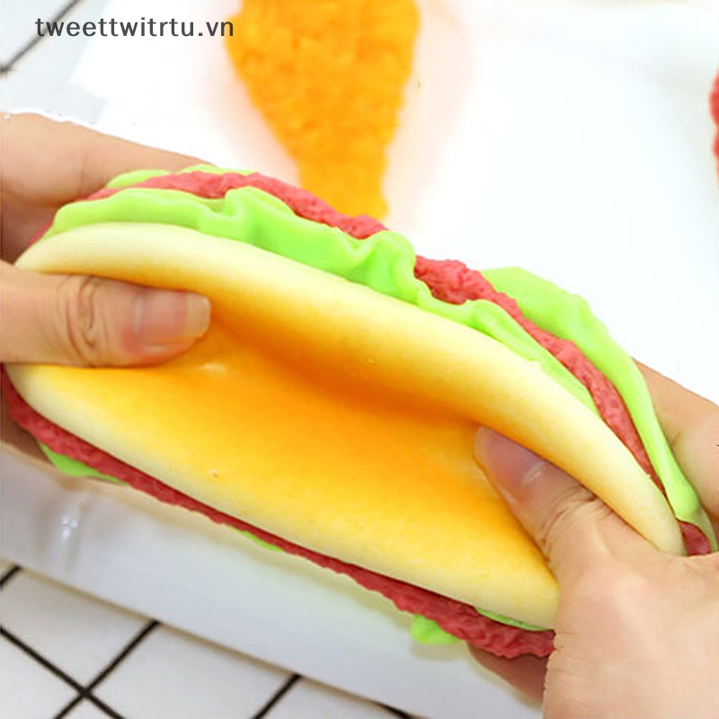 Đồ Chơi Squishy Hình Hamburger 3D Giúp Giảm Căng Thẳng