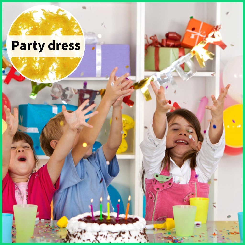 Lông Vũ Boas 2M / 6.6Ft Nhiều Màu Sắc Hóa Trang Lạ Mắt Cho Bé Gái jiwvn Jwvn