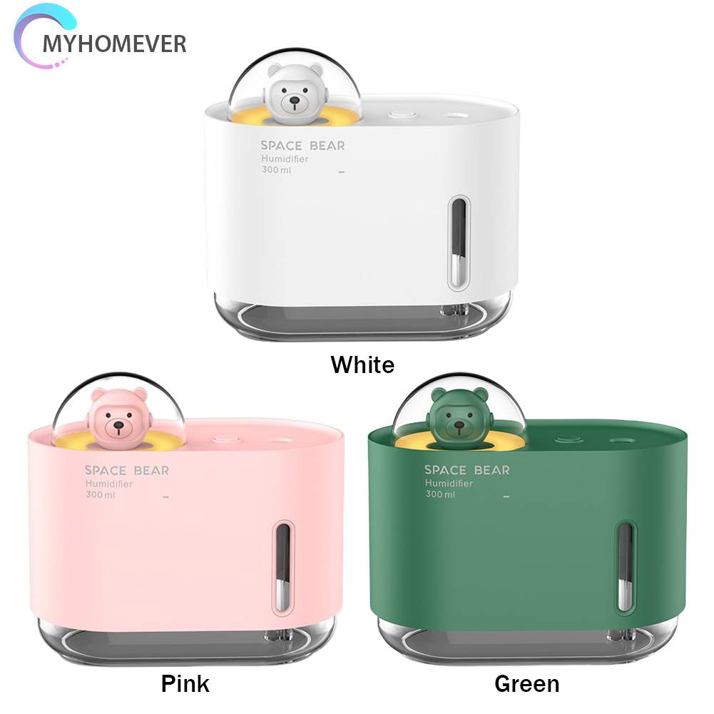 Máy Phun Sương Tạo Ẩm 300ML Có Đèn Nhiều Màu Sắc