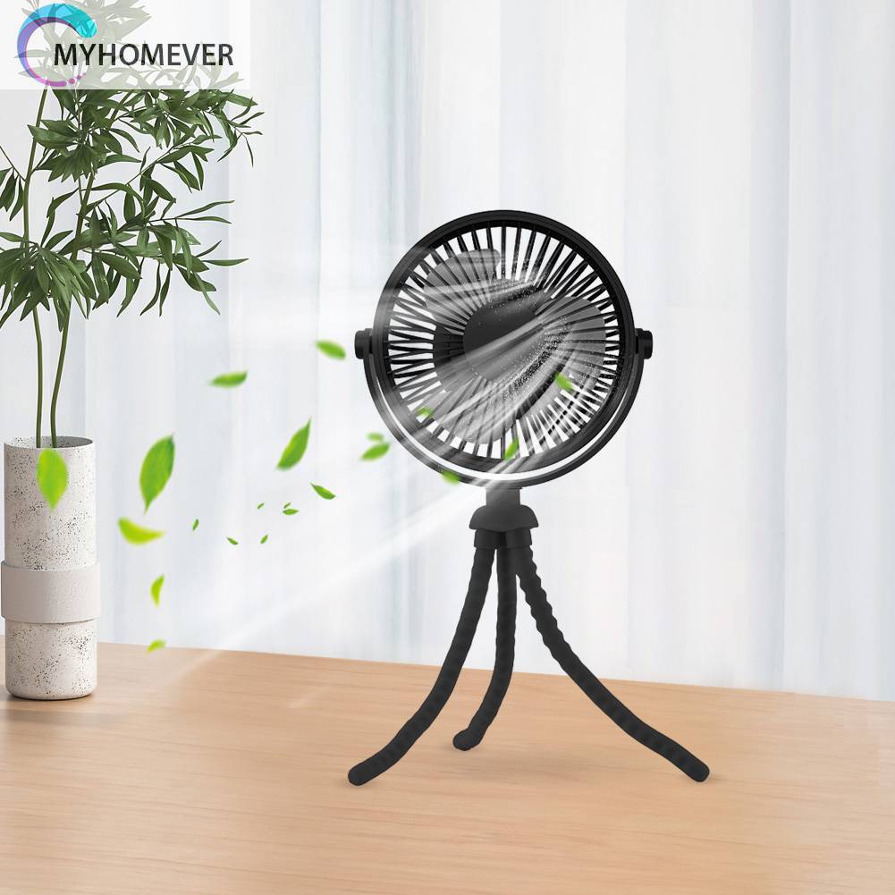 Quạt Mini Cầm Tay 3 Tốc Độ Không Ồn Hình Bạch Tuộc Sáng Tạo