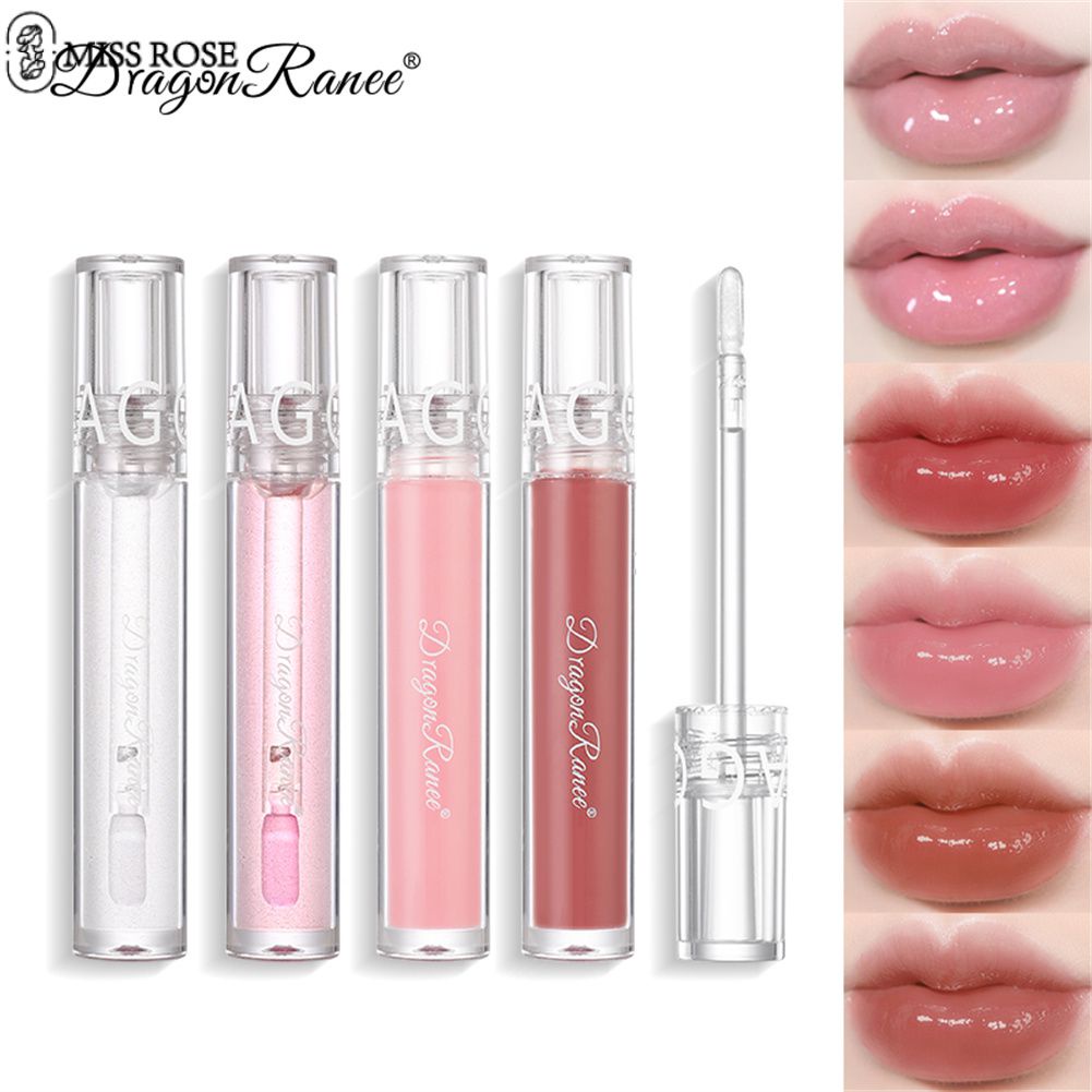 Son bóng nước MISS ROSE màu trắng dễ lên màu không thấm nước