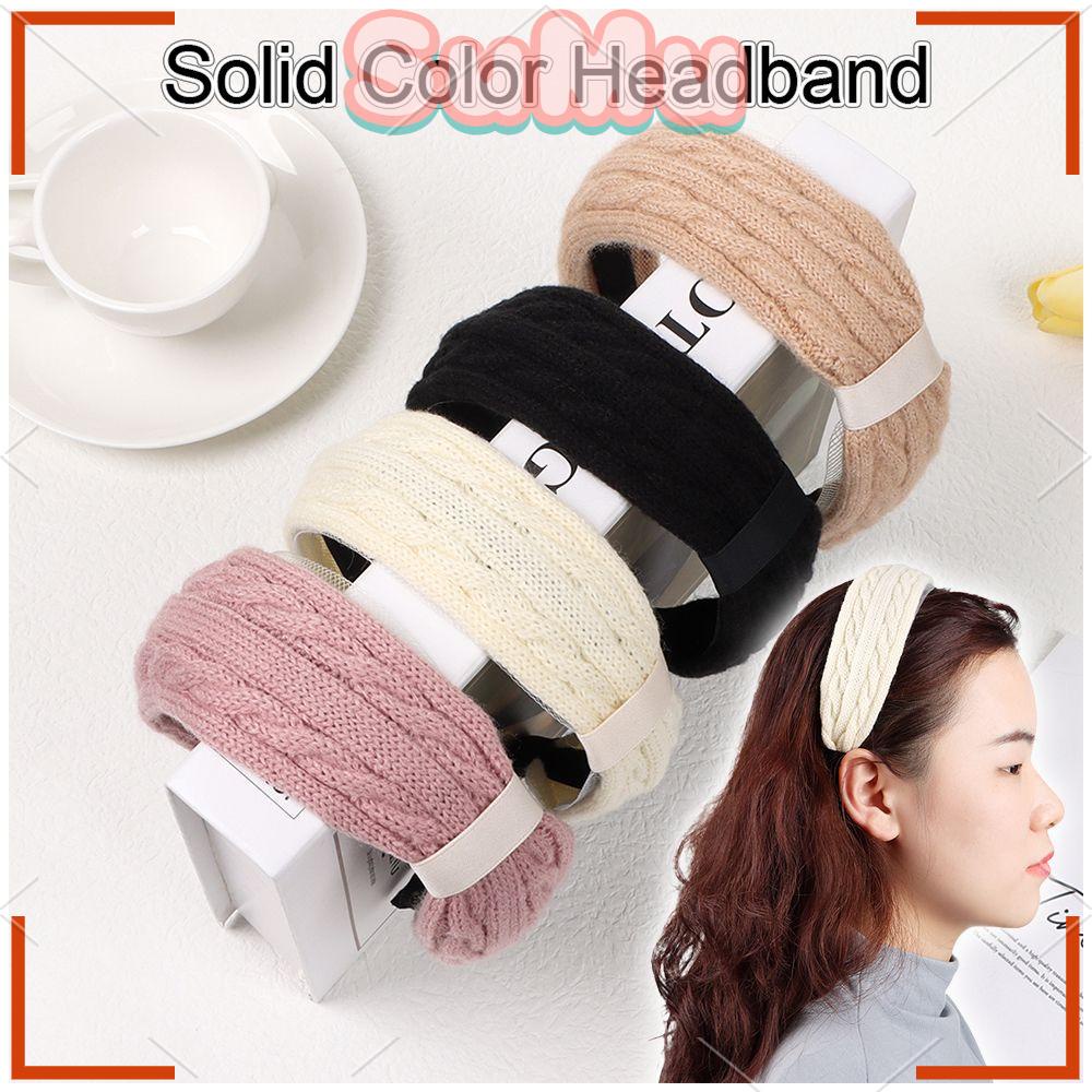 SUMU Băng Đô Cài Tóc Dày Bản Rộng Chống Trượt Dùng Rửa Mặt