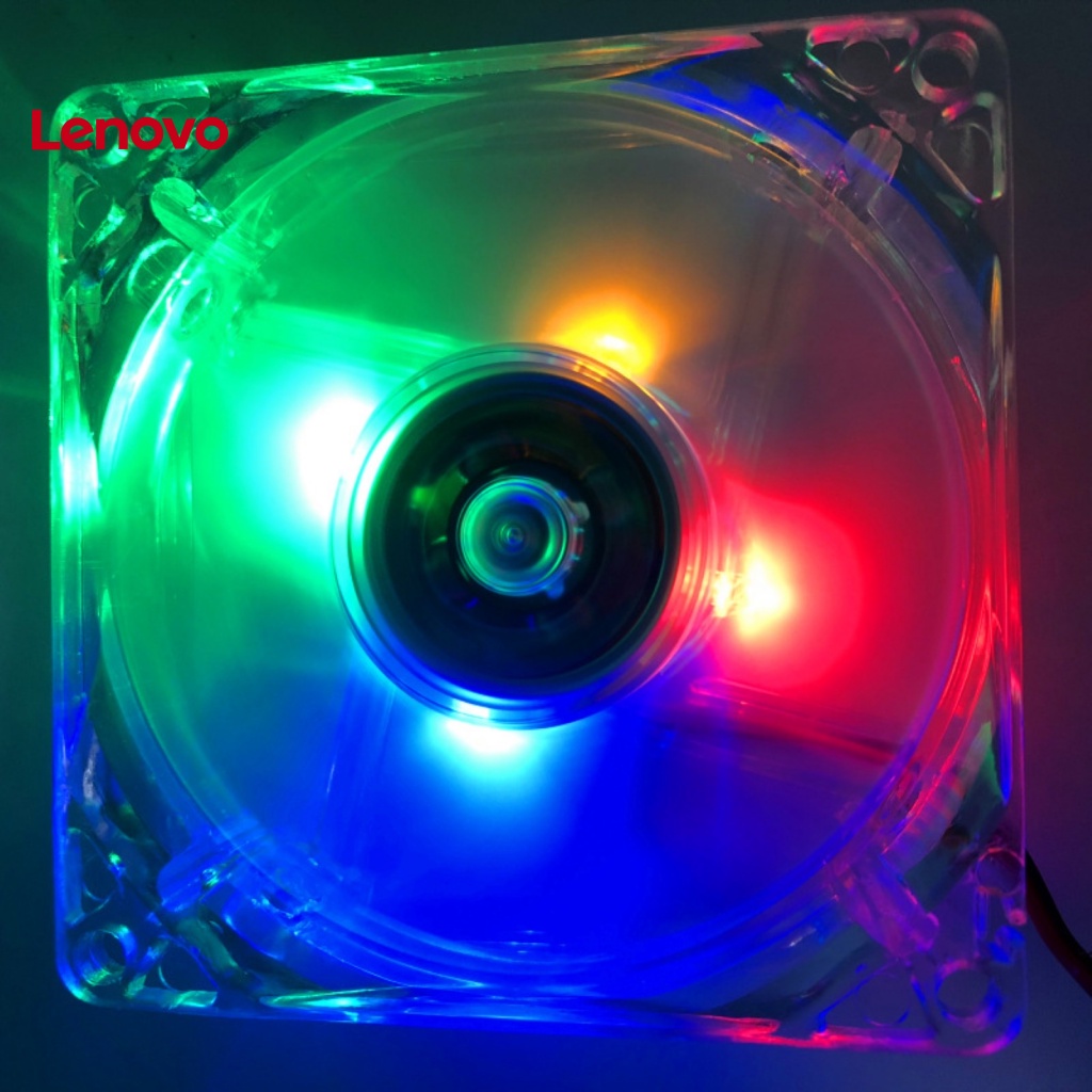 Quạt Làm Mát Hình Hoa Hướng Dương 8cm Có Đèn RGB Không Ồn Nhiều Màu Sắc Cho