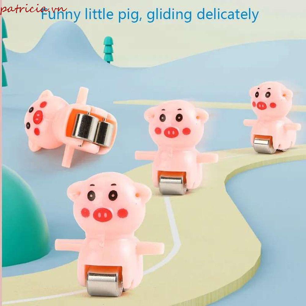 PATRICIA Bộ Đồ Chơi Đường Đua Chim Cánh Cụt Hoạt Hình Có Đèn Và Nhạc Vui Nhộn Cho Bé