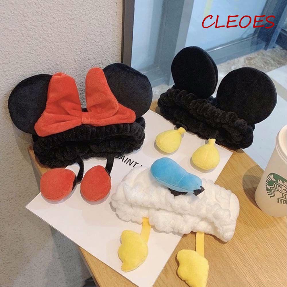 CLEOES Băng Đô Cài Tóc Hình Chuột Mickey Xinh Xắn Cho Nữ