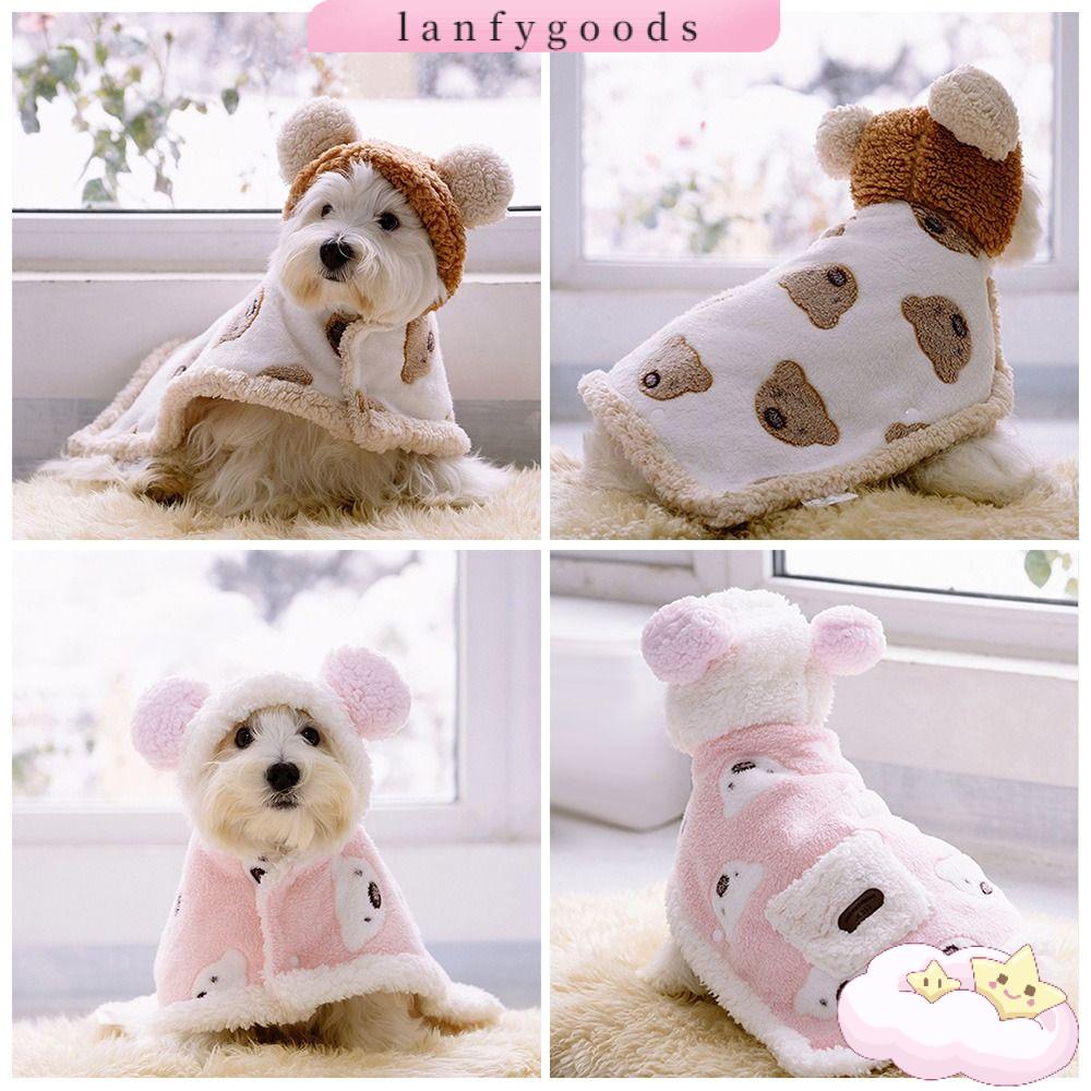 LANFY Áo Hoodie Dày Giữ Ấm Hóa Trang Cho Thú Cưng