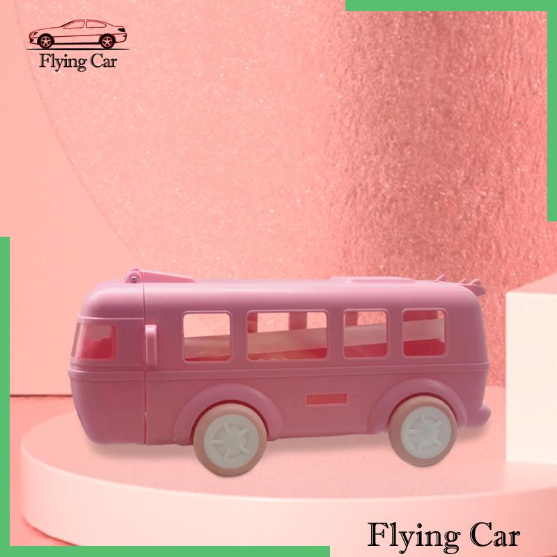 Bình Nước Hình Xe Buýt Kèm Ống Hút Dung Tích 500ml Cho Bé