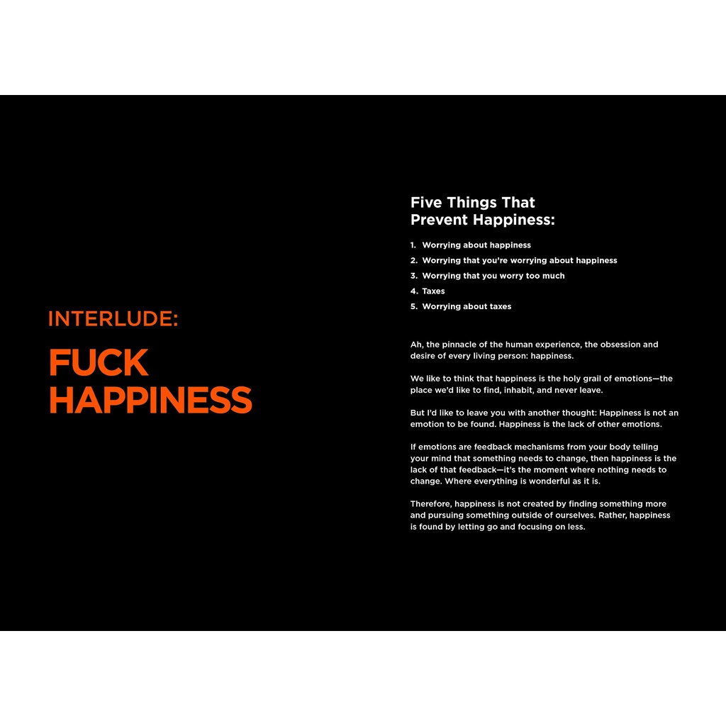 The Subtle Art Of Not Giving A F*ck Journal