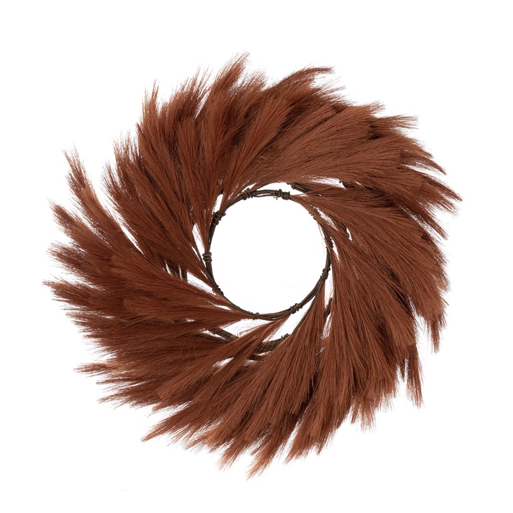 (Bất Ngờ) Vòng Hoa Cỏ Pampas Nhân Tạo Bằng Vải Màu Sắc Sống Động Thân Thiện Với Môi Trường Không Phai Màu Trang Trí Nhà Cửa