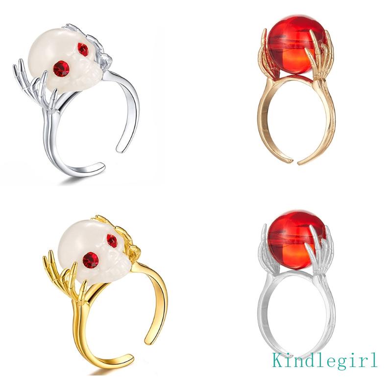 Nhẫn Hình Đầu Lâu Phong Cách Gothic Thời Trang Cho Nam Và Nữ