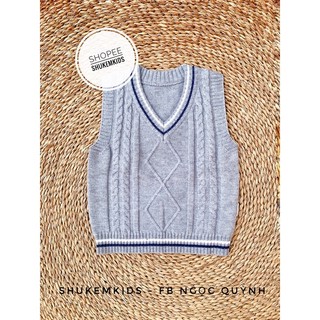 Áo gile len size to (2-6T) mềm đẹp bé