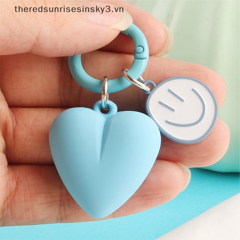 # # Móc Khóa Mặt Dây Chuyền Hình Trái Tim Nhám Sáng Tạo Thời Trang Thích Hợp Làm Quà Tặng Cho Cặp