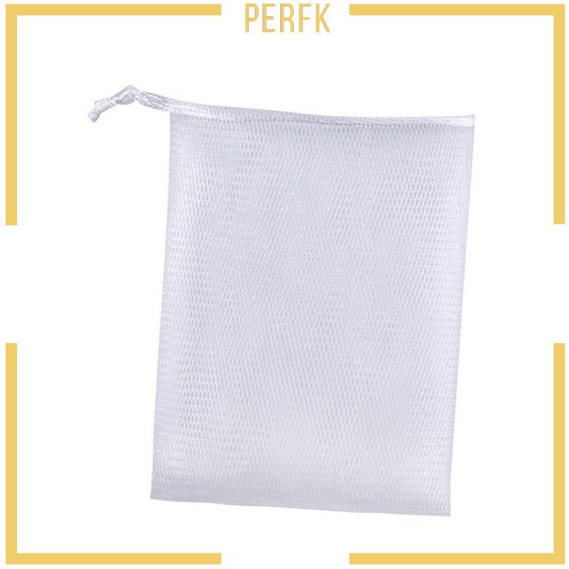 Túi Lưới Tạo Bọt Có Dây Rút Và Giá Đỡ Đựng Xà Phòng Giúp Tiết Kiệm Không Gian Cho