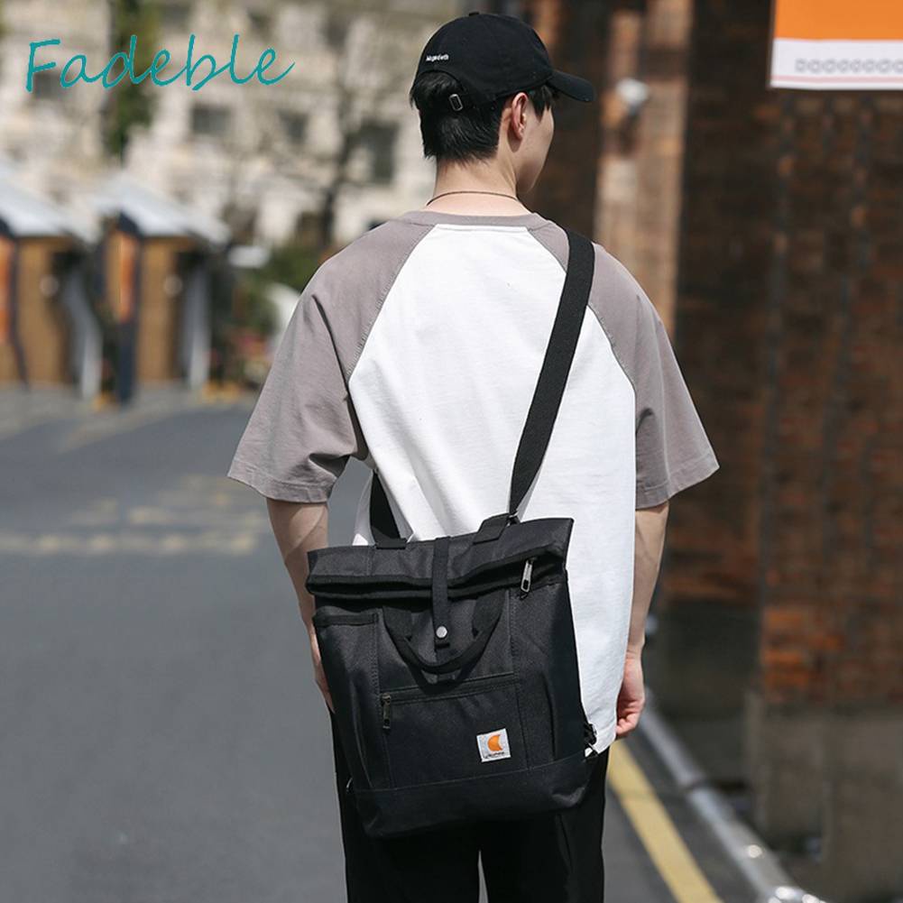 Túi Đeo Vai Bằng Nylon Có Khóa Kéo Tùy Chỉnh Tiện Dụng Cho Học Sinh