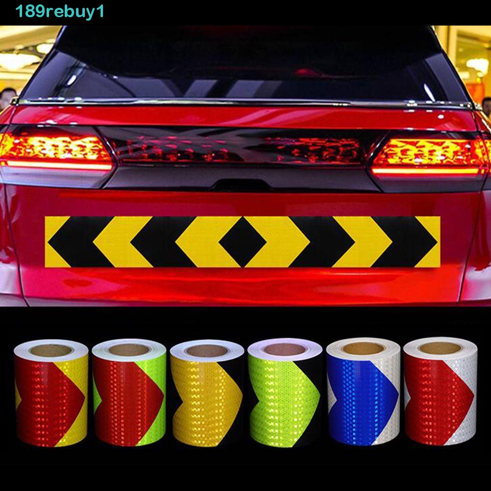 REBUY1 Miếng Dán Phản Quang Bằng PVC Hình Mũi Tên Chống Va Chạm Bảo Vệ An Toàn Cho Xe Hơi