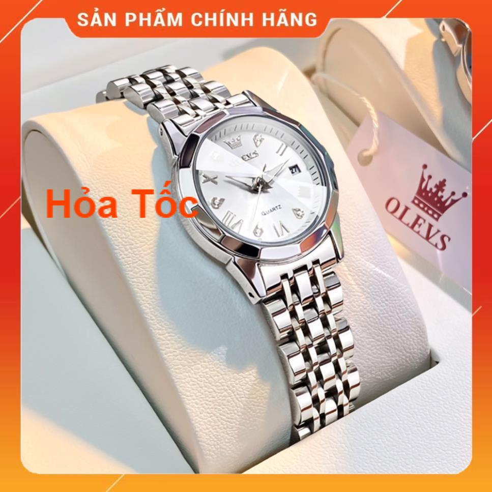 [HÀNG SIÊU HOT] OLEVS 9931 Đồng hồ nữ chính hãng Dây đeo bằng thép không gỉ Lịch có chức năng phát sáng Chống thấm nước