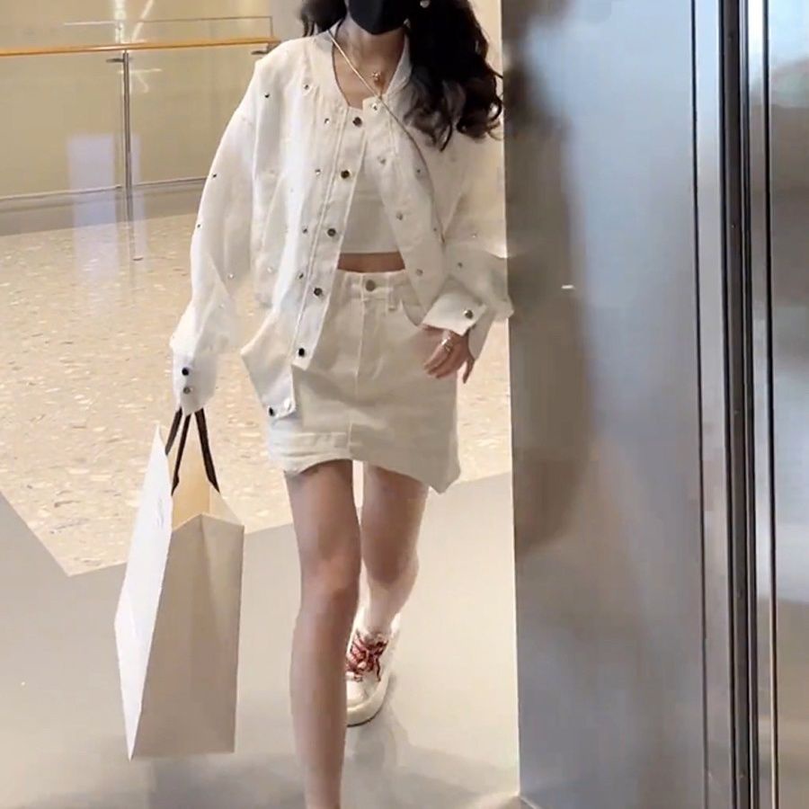 Áo Khoác Bóng Chày Đính Kim Cương Cao Cấp Thời Trang Xuân Thu