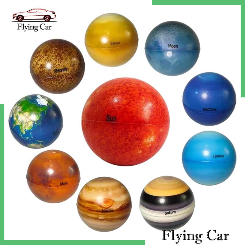 Set 10 Quả Bóng Xốp Mềm Trơn 6.3cm Nhiều Màu Trang Trí Bàn