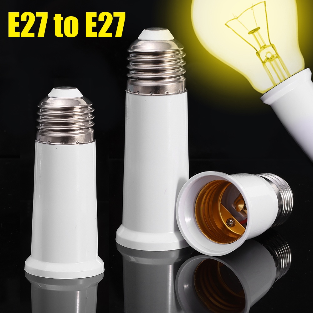 Đuôi Đèn Chuyển Đổi E27 Sang E27 65 / 95 / 120mm Cho Bóng Đèn Led E27 - đèn ngủ