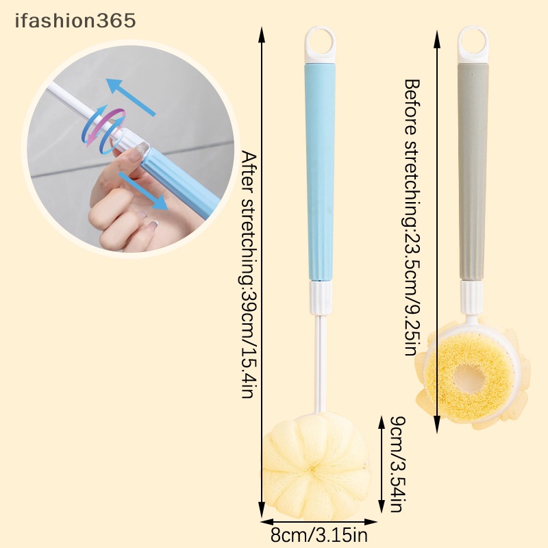 Bàn Chải Xốp Chà Lưng Mát Xa Cơ Thể Khi Tắm Có Tay Cầm Tiện Dụng ifashion365