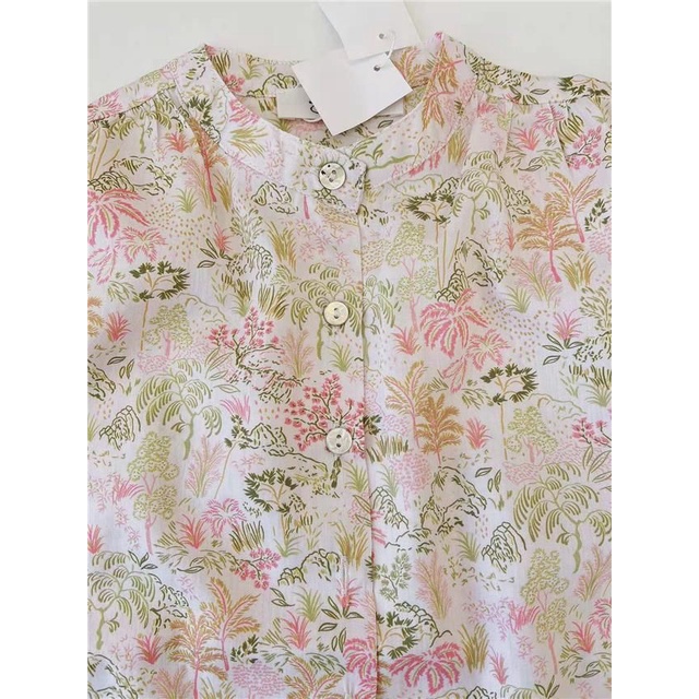 Bộ Áo Thun Tay Ngắn Và Quần Ngắn In Hoa Phong Cách Hàn Quốc Dễ Thương Thời Trang Mùa Hè Cho Bé Gái