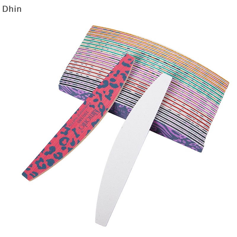 Bộ 100 / 180 Cây Dũa Móng Tay Hình Bán Nguyệt Chuyên Dụng