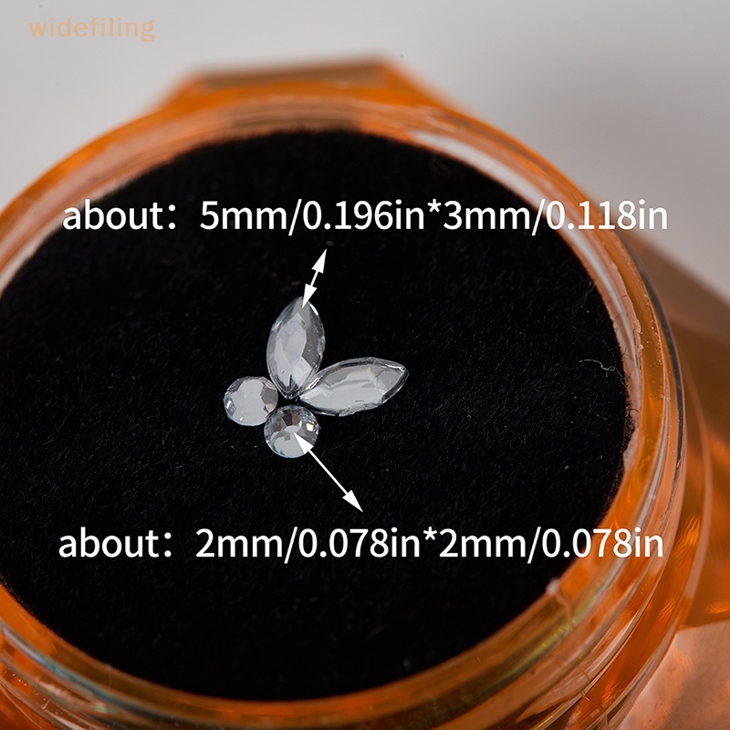 Hộp 4 Răng Chứa Kim Cương Giả Bằng Acrylic Dùng Trang Trí