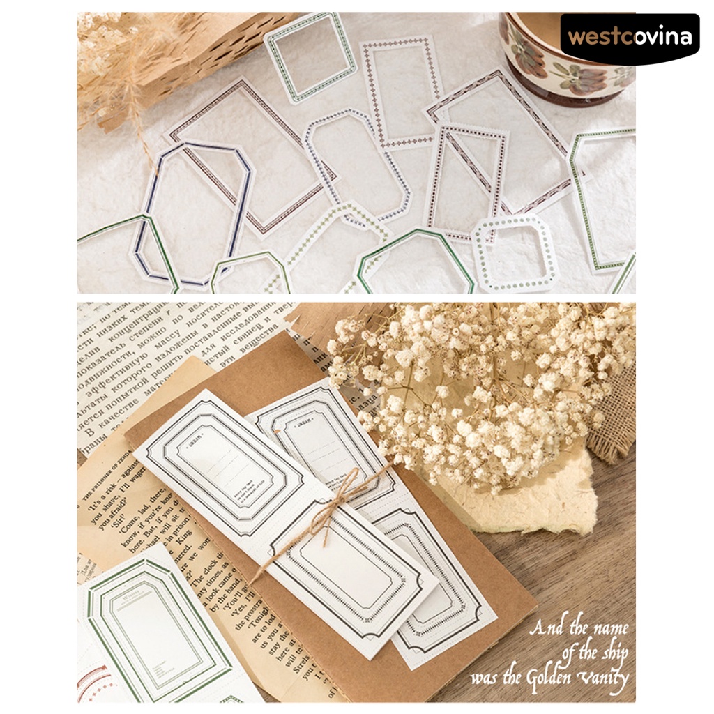 [WSTN]✎Set 30 Tấm Giấy Kraft Phong Cách Vintage Nhiều Màu Sắc Dùng Để Trang Trí Sổ Tay