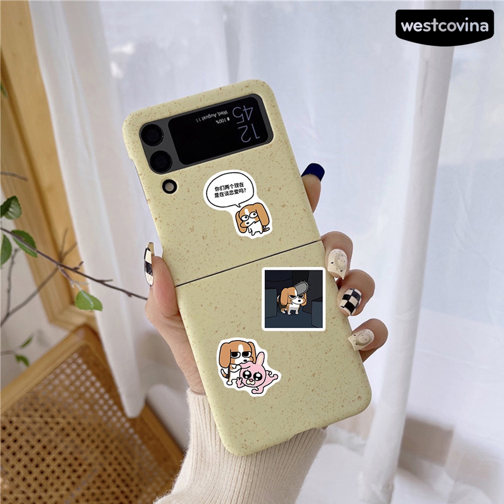 [WSTN]✎Bộ 73 Miếng Dán Hình Động Vật Hoạt Hình Bằng PVC Chống Nước Có Thể Tháo Gỡ Cho Điện Thoại