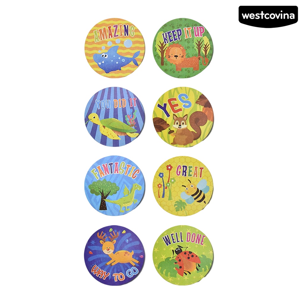 [WSTN]✎1 Cuộn Miếng Dán Hình Động Vật Hoạt Hình Tự Dính Trang Trí Đa Ứng Dụng