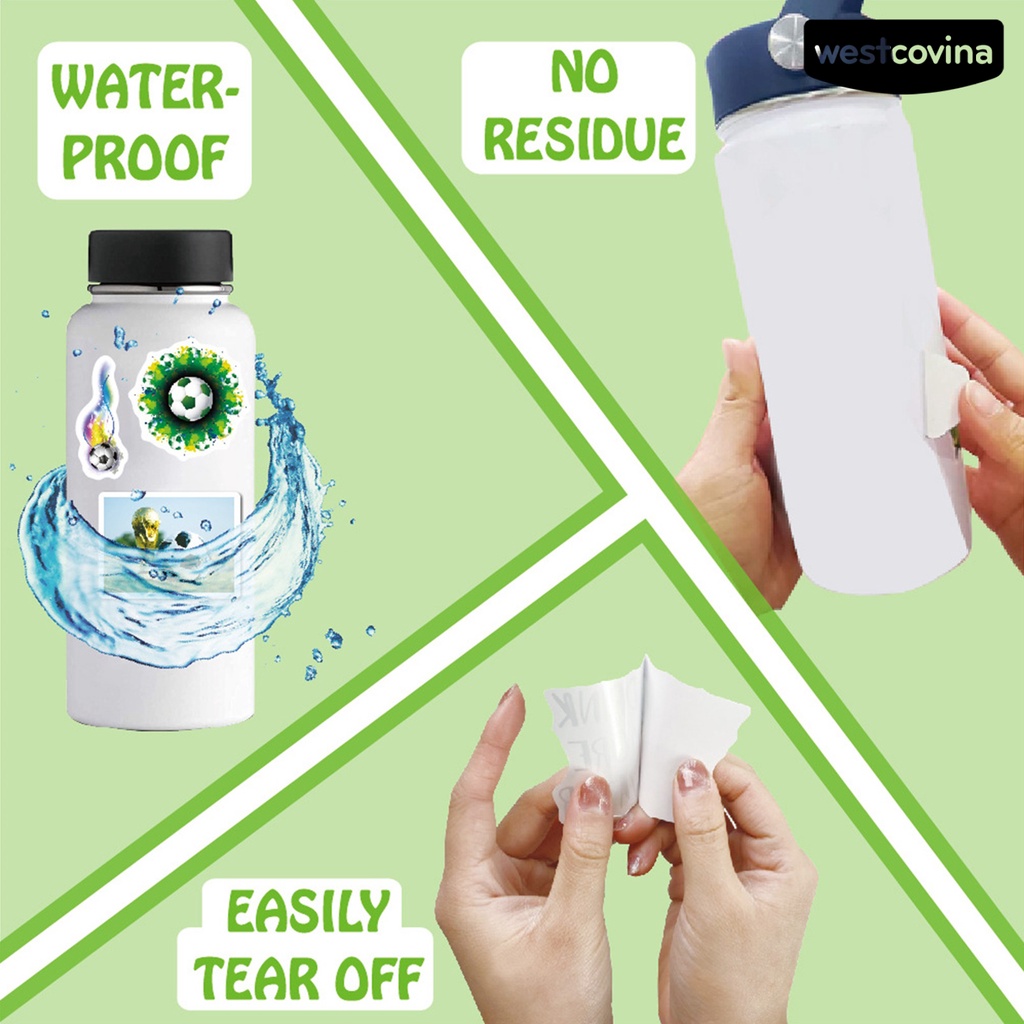 [WSTN]✎Bộ 50 Miếng Dán Họa Tiết Hoạt Hình Graffiti Chống Thấm Nước Độc Đáo Trang Trí Nhà Cửa DIY