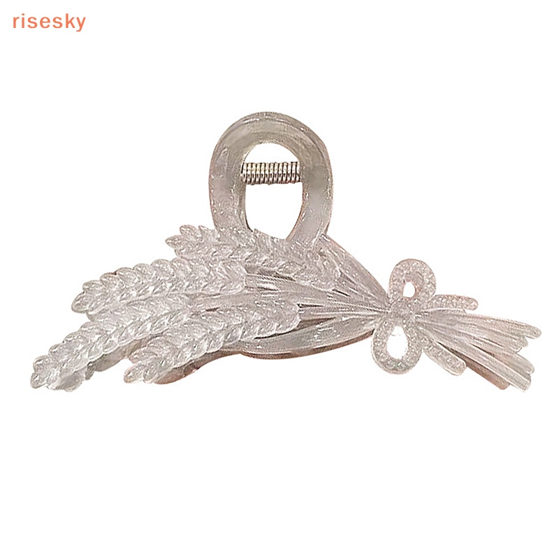 Kẹp Tóc Càng Cua / Cá Mập Lớn Bằng Acrylic Đơn Giản Cho Nữ