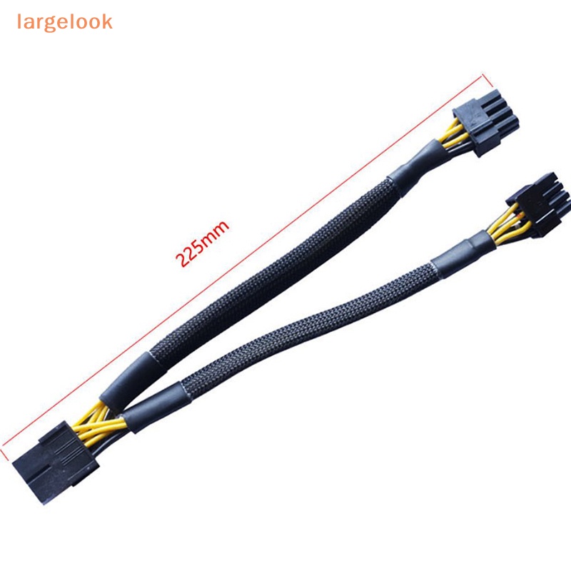 Dây Cáp Nguồn Chuyển Đổi Thẻ Đồ Họa 6Pin Female Sang Dual 8pin Female 6Pin Female Sang Dual 6 + 2Pin Male