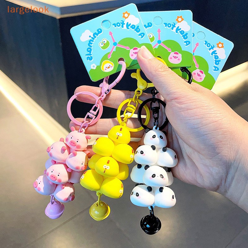 Móc Khóa Nhựa PVC Hình Động Vật Dễ Thương
