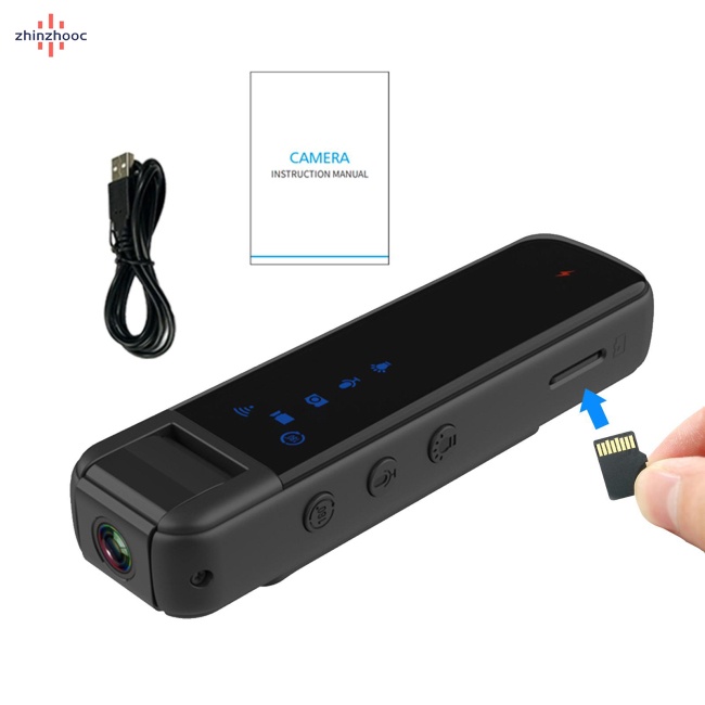 Máy Quay Video Hd vip Cs05 Có Kẹp Lưng Hỗ Trợ Tầm Nhìn Ban Đêm Kết Nối Wifi Dv