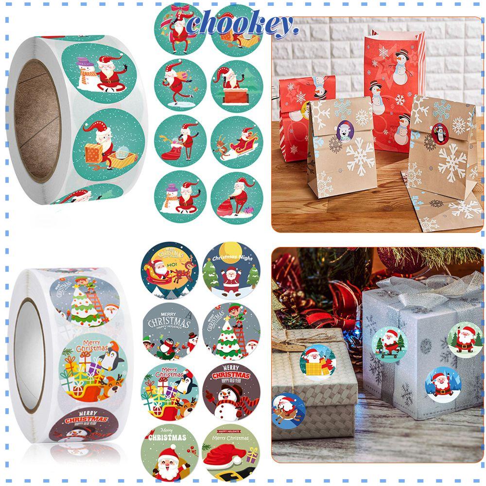 CHOOKEY Set 500 Miếng Dán Ghi Chú Trang Trí Tiệc Cưới / Giáng Sinh DIY