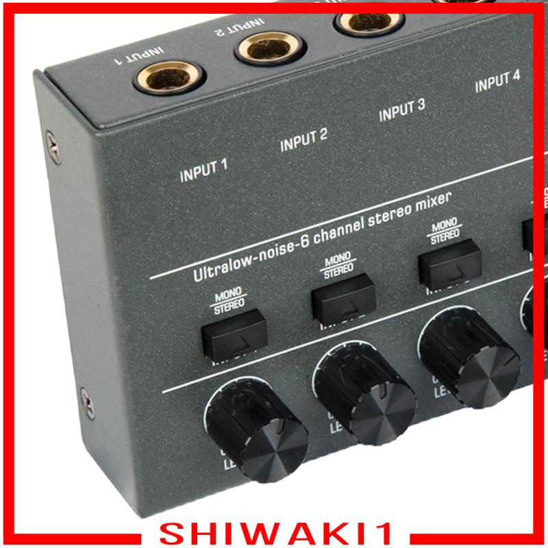 Bộ Thiết Bị Trộn Âm Thanh 6 Đầu Vào Mini Chuyên Dụng Cho Máy Trộn CD / Guitar Bass